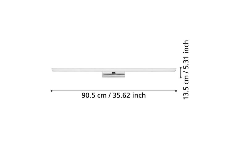 Spegelbelysning Eglo Tabiano-Z 905 mm - Vit/Krom - Belysning - Badrumslampa & badrumsbelysning - Badrumslampa vägg