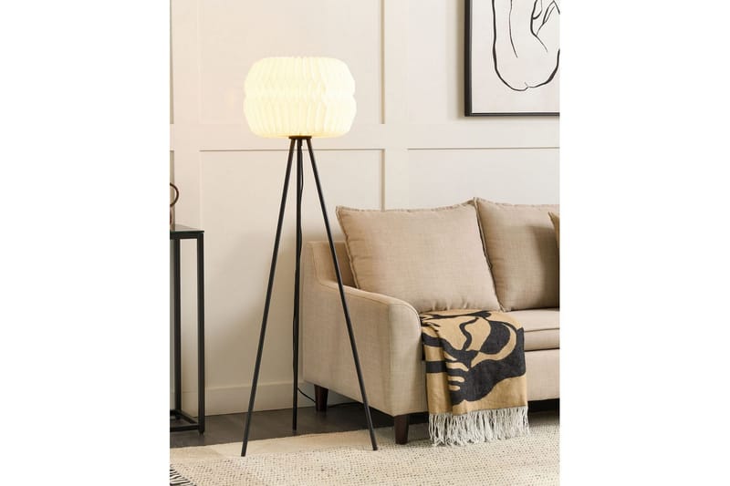 Beliya Golvlampa 138 cm - Svart/Vit - Belysning - Lampor & belysning inomhus - Golvlampa