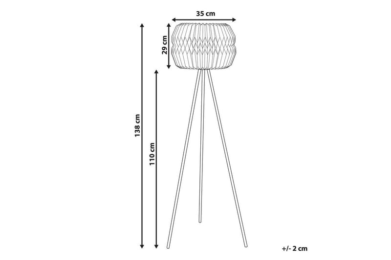 Beliya Golvlampa 138 cm - Svart/Vit - Belysning - Lampor & belysning inomhus - Golvlampa