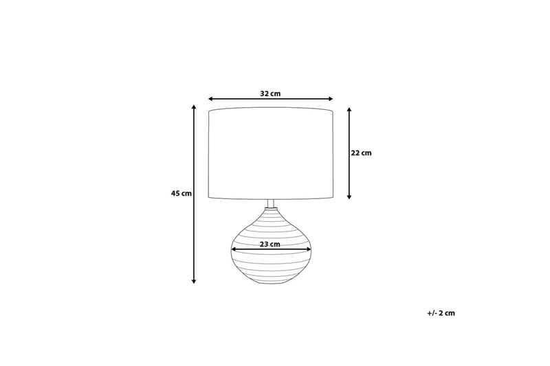 Bordslampa Kuban 32 cm - Guld - Belysning - Lampor & belysning inomhus - Bordslampa