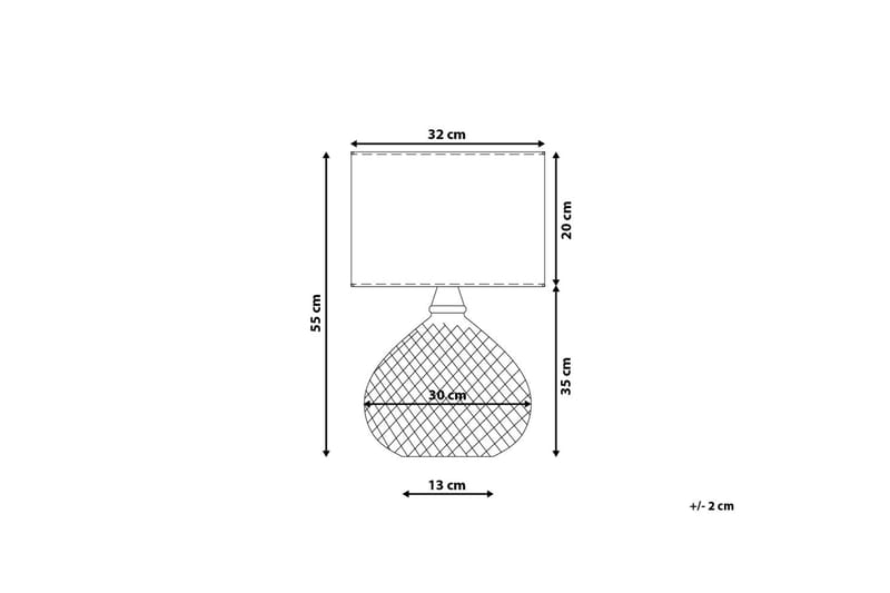 Bordslampa Madon 32 cm - Silver - Belysning - Lampor & belysning inomhus - Bordslampa