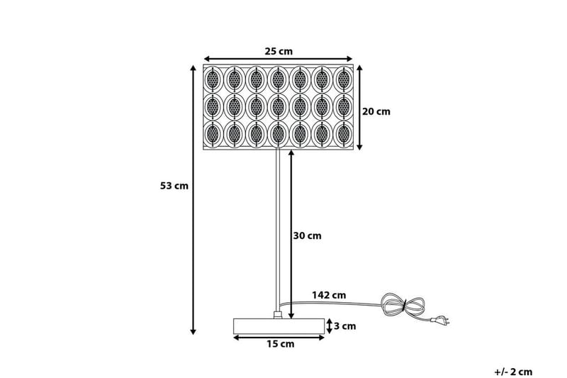 Bordslampa Tenna 25 cm - Silver - Belysning - Lampor & belysning inomhus - Bordslampa