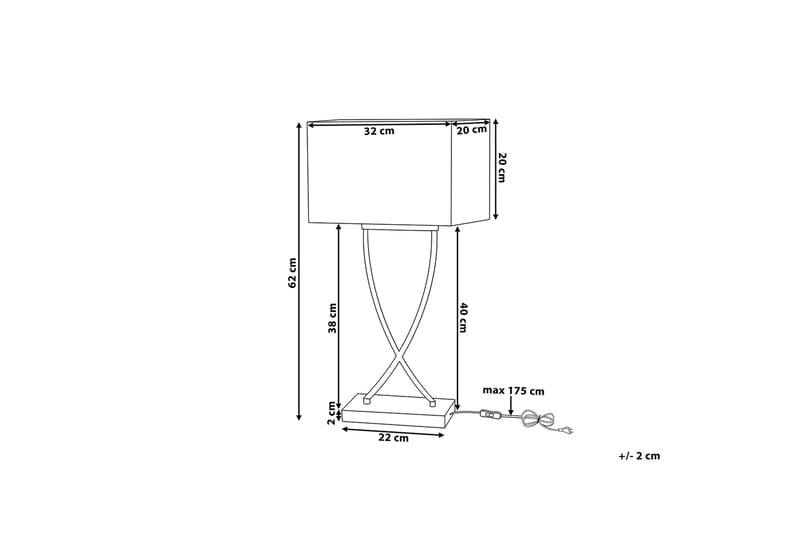 Bordslampa Yasuni 20 cm - Vit - Belysning - Lampor & belysning inomhus - Bordslampa