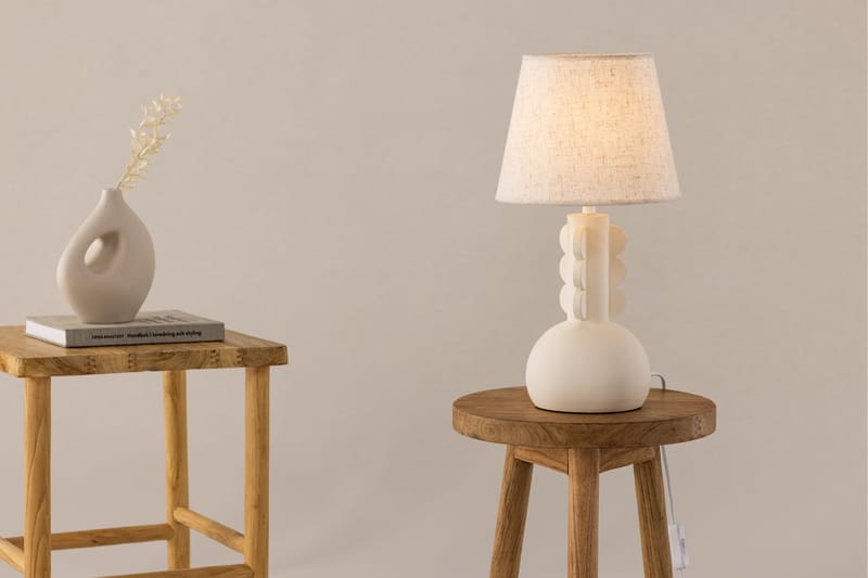 Mellerud Bordslampa 43 cm - Beige - Belysning - Lampor & belysning inomhus - Bordslampa