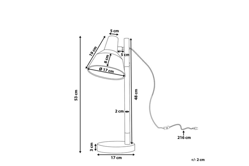 Procida Skrivbordslampa E27 - Vit/Natur - Belysning - Lampor & belysning inomhus - Bordslampa - Skrivbordslampor & kontorslampor