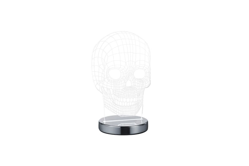 Trio Lighting Skull LED bordslampa krom - Krom - Bordslampa