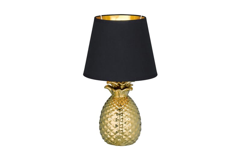 Trio Lighting Pineapple bordslampa 35cm E14 guld/ svart - Guld|Svart - Bordslampa