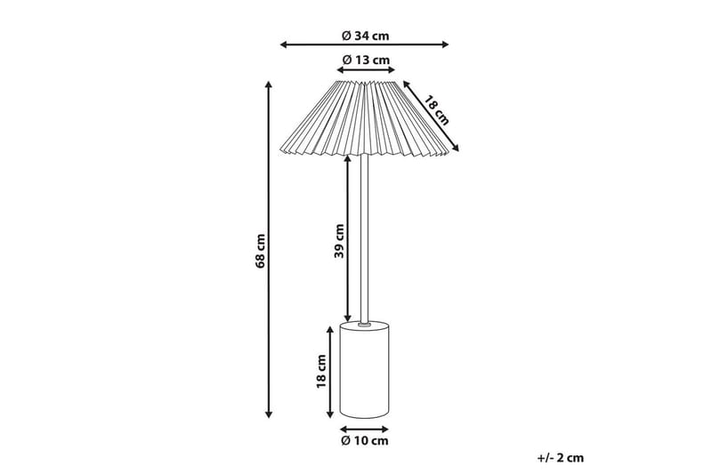 Bosleba Bordslampa 68 cm E27 - Beige/Vit - Belysning - Lampor & belysning inomhus - Bordslampa