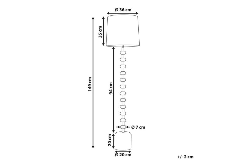 Cresel Golvlampa 160 cm - Off White - Belysning - Lampor & belysning inomhus - Golvlampa