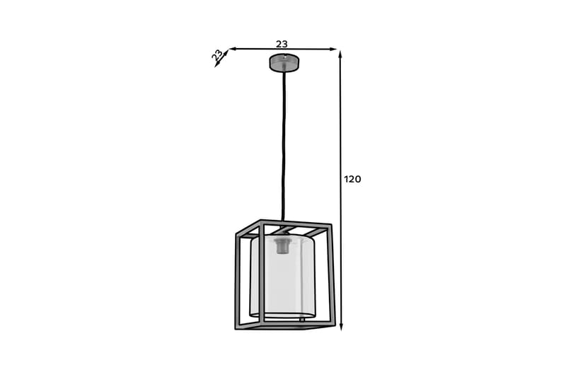 Pendellampa Quadratus - Svart - Belysning - Lampor & belysning inomhus - Fönsterlampa