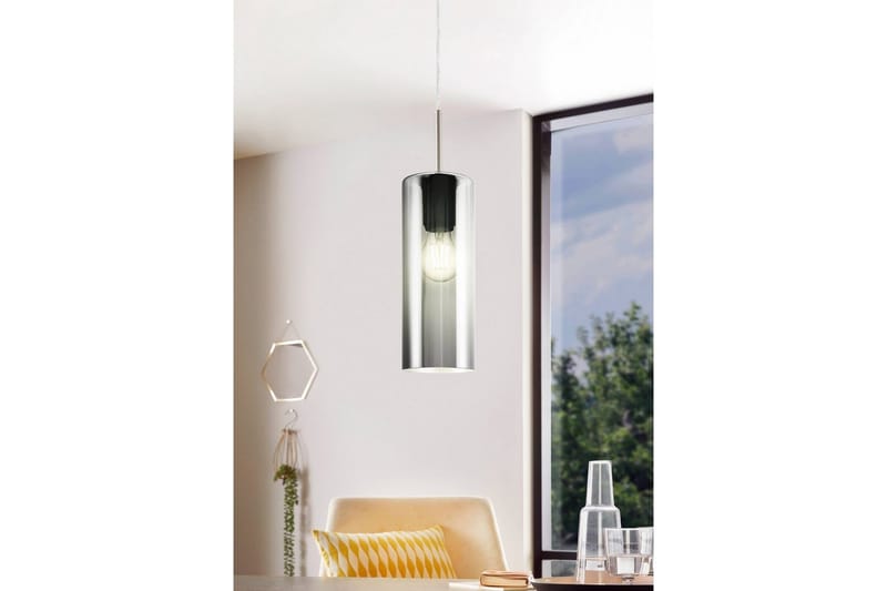 Takpendel Eglo Selvino Nickel-Matt Svart-Transparent - Svart - Belysning - Lampor & belysning inomhus - Fönsterlampa