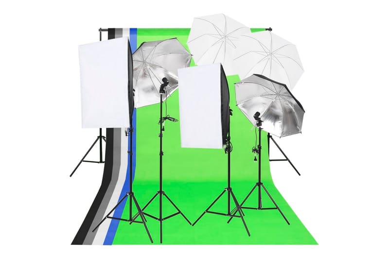 Fotostudio kit - Vit - Belysning - Lampor & belysning inomhus - Fotobelysning & studiobelysning