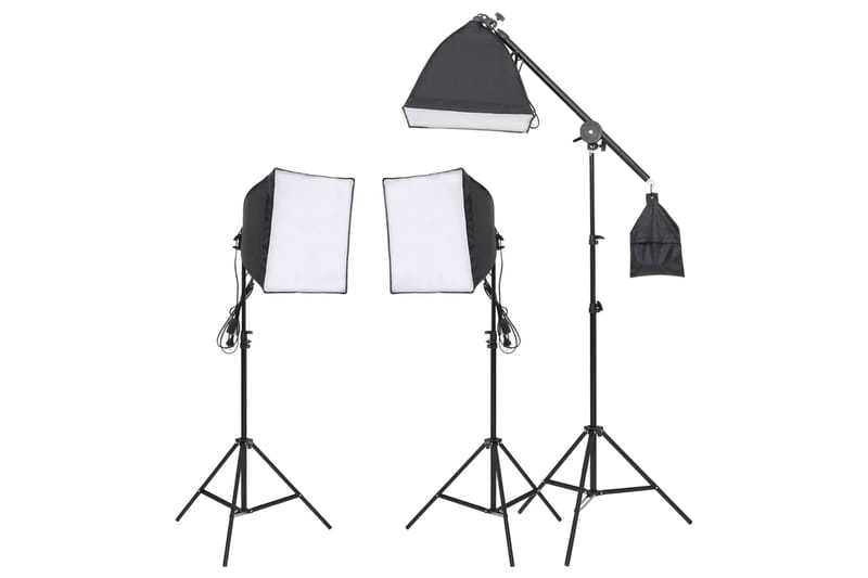 Studiobelysning med stativ & softbox - Vit - Belysning - Lampor & belysning inomhus - Fotobelysning & studiobelysning