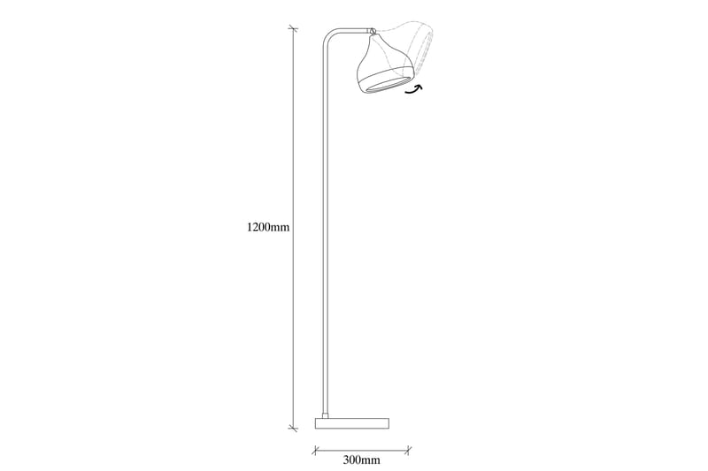 Golvlampa Yildo Svart/Koppar - Opviq - Belysning - Lampor & belysning inomhus - Golvlampa