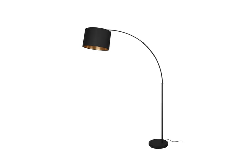 Trio Lighting Bolivia golvlampa E27 mattsvart/ guld - Golvlampa - Hall lampa