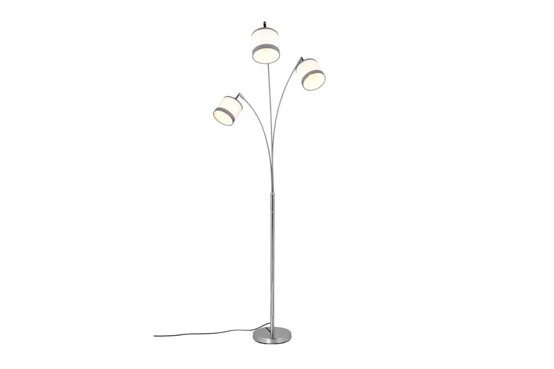 Trio Lighting Davos golvlampa 3L E14 krom/ vit - Belysning - Lampor & belysning inomhus - Golvlampa