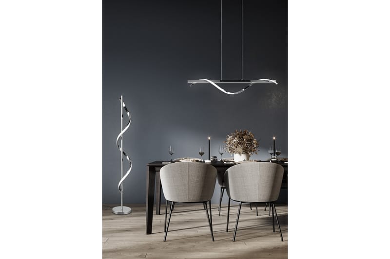 Trio Lighting Isabel LED golvlampa krom 4000K - Belysning - Lampor & belysning inomhus - Golvlampa