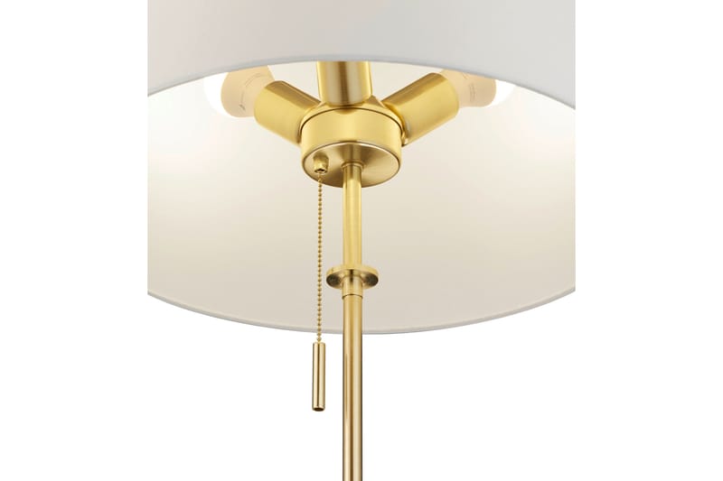 Trio Lighting Lyon golvlampa 3L E27 mattmässing - Golvlampa - Hall lampa