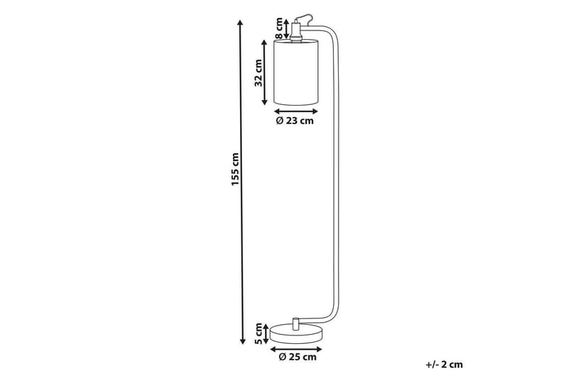 Kallisti Golvlampa 155 cm - Koppar/Vit - Belysning - Lampor & belysning inomhus - Golvlampa