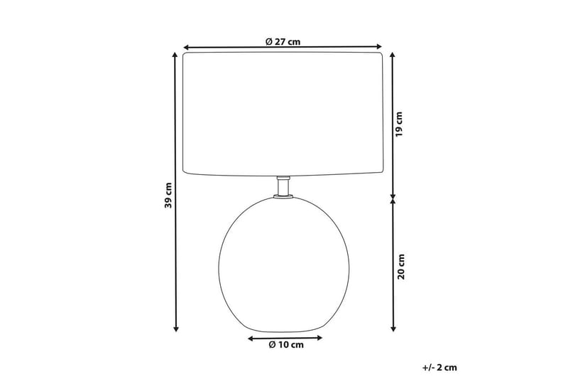 Karlek Bordslampa 39 cm E27 - Brun/Vit - Belysning - Lampor & belysning inomhus - Bordslampa