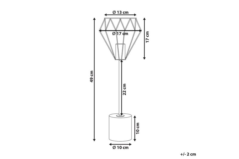 Kasik Bordslampa 49 cm E27 - Mässing/Vit - Belysning - Lampor & belysning inomhus - Bordslampa