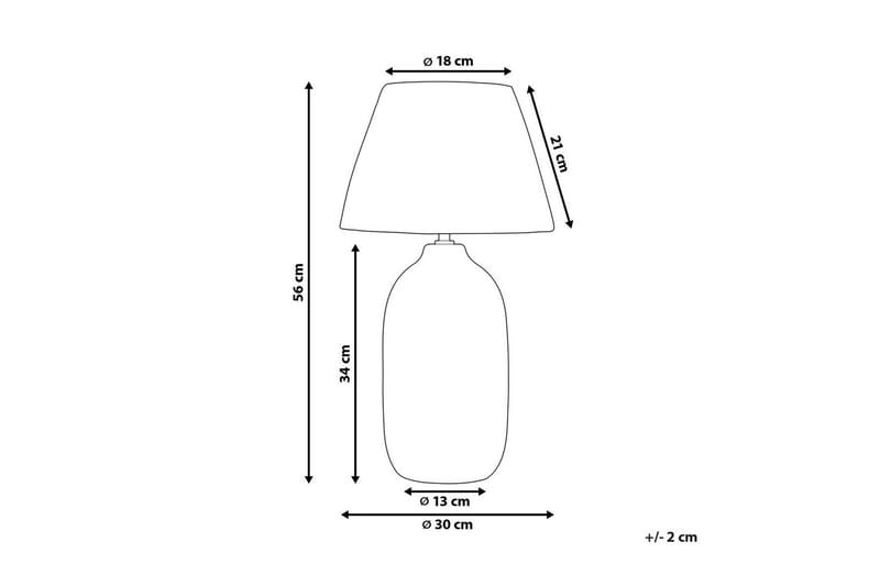 Kivlak Bordslampa 56 cm E27 - Grå/Natur - Belysning - Lampor & belysning inomhus - Bordslampa