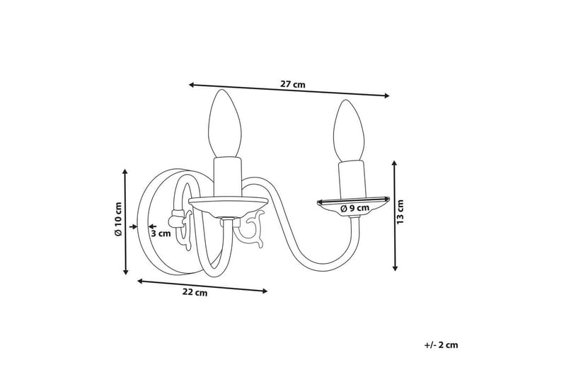 Koufonisi Vägglampa E14 - Beige - Belysning - Lampor & belysning inomhus - Vägglampa - Väggarmatur