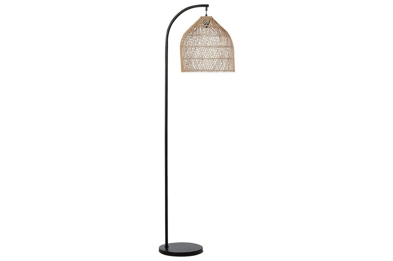 Lakskol Golvlampa 165 cm - Svart/Natur - Belysning - Lampor & belysning inomhus - Golvlampa