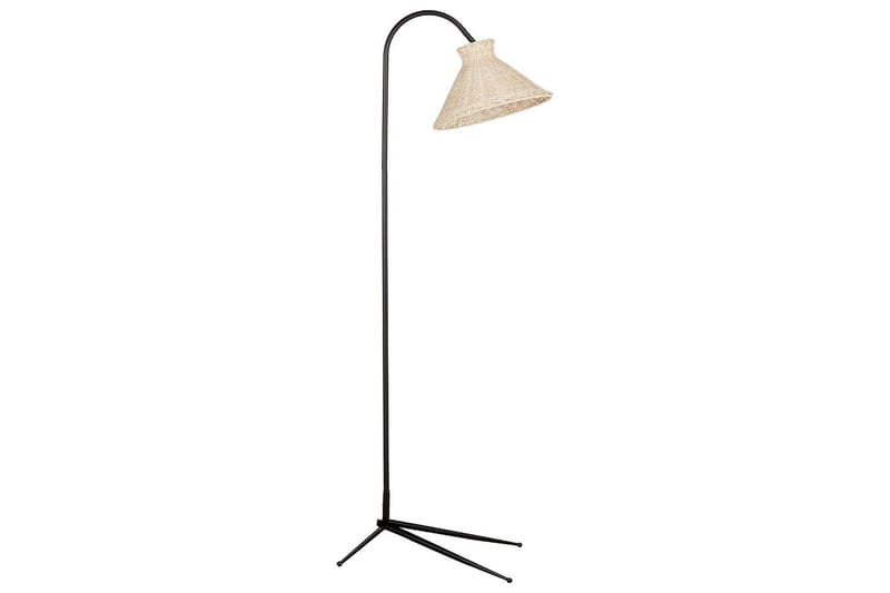 Levanze Golvlampa 148 cm - Svart/Natur - Belysning - Lampor & belysning inomhus - Golvlampa