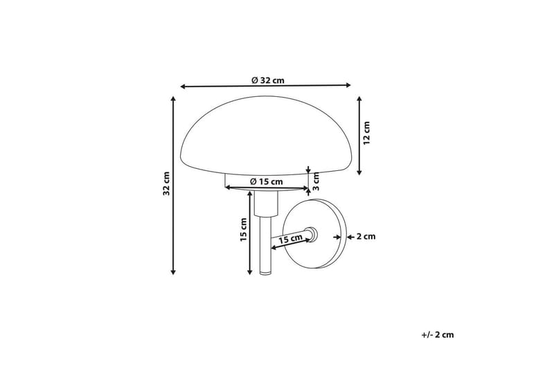 Maltiba Vägglampa E27 - Guld/Vit - Belysning - Lampor & belysning inomhus - Vägglampa - Väggarmatur