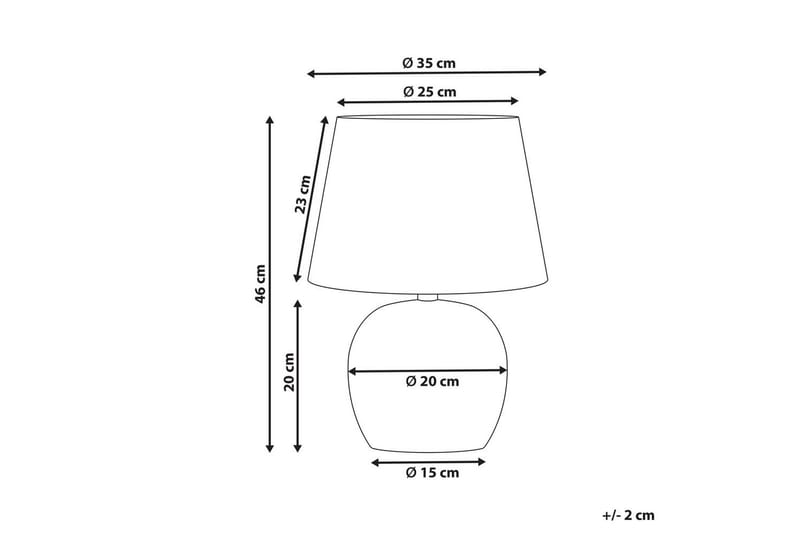 Mechka Bordslampa 46 cm E27 - Flerfärgad - Belysning - Lampor & belysning inomhus - Bordslampa