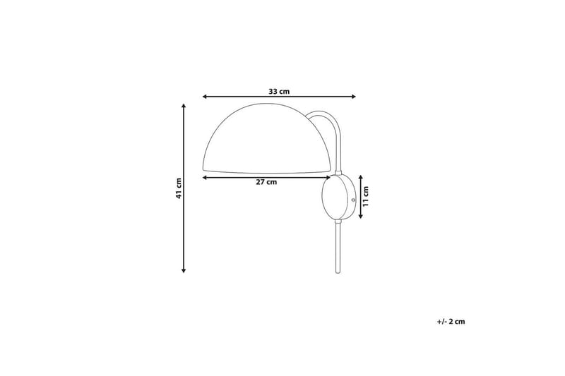 Meganisi Vägglampa E27 - Guld - Belysning - Lampor & belysning inomhus - Vägglampa - Väggarmatur