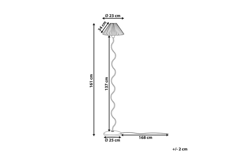 Montecristo Golvlampa 161 cm - Svart/Vit - Belysning - Lampor & belysning inomhus - Golvlampa