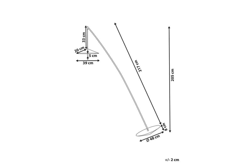 Pankeria Golvlampa 205 cm - Svart - Belysning - Lampor & belysning inomhus - Golvlampa