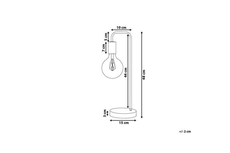 Savenay Bordslampa 48 cm E27 - Guld - Belysning - Lampor & belysning inomhus - Bordslampa