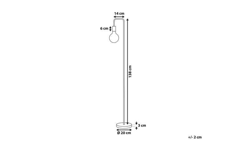 Savenay Golvlampa 140 cm - Guld - Belysning - Lampor & belysning inomhus - Golvlampa