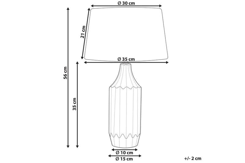 Schava Bordslampa 56 cm E27 - Blå/Grå - Belysning - Lampor & belysning inomhus - Bordslampa