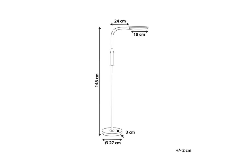 Sifte Golvlampa 148 cm - Vit - Belysning - Lampor & belysning inomhus - Golvlampa