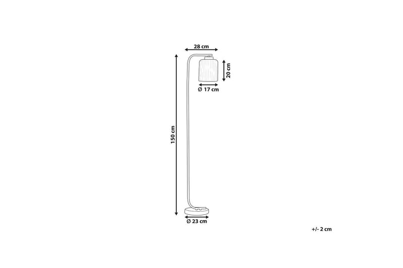 Skyrla Golvlampa 150 cm - Svart/Vit - Belysning - Lampor & belysning inomhus - Golvlampa