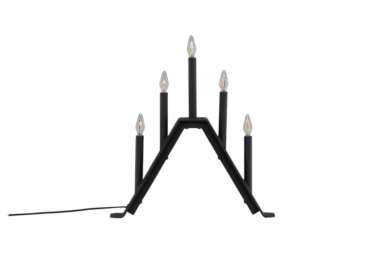 Adventsljusstake Lungby 36 cm - Svart - Belysning - Lampor & belysning inomhus - Sovrumslampa - Sänglampa - Sängbordslampa