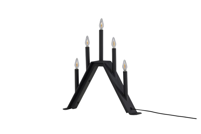 Adventsljusstake Lungby 36 cm - Svart - Belysning - Lampor & belysning inomhus - Sovrumslampa - Sänglampa - Sängbordslampa