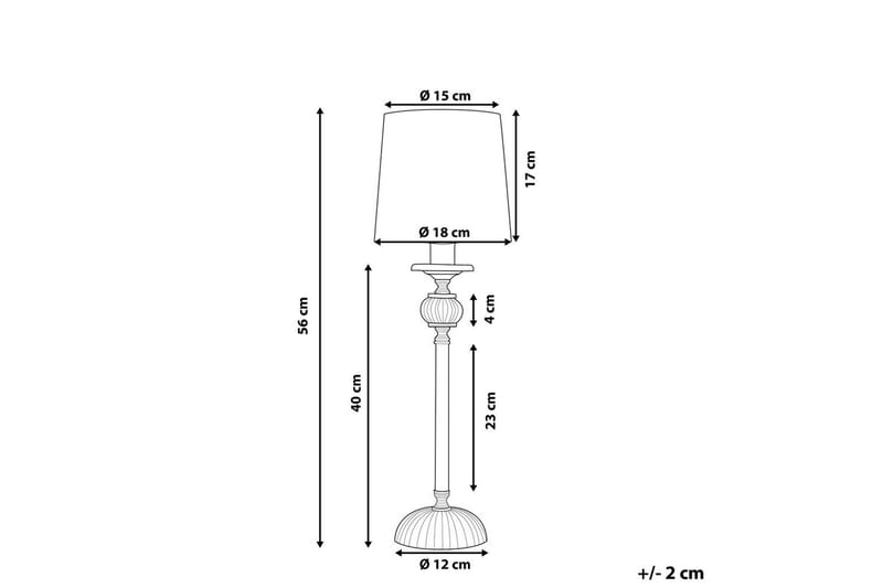 Ardeena Bordslampa 56 cm E14 - Silver/Svart - Belysning - Lampor & belysning inomhus - Sovrumslampa - Sänglampa - Sängbordslampa