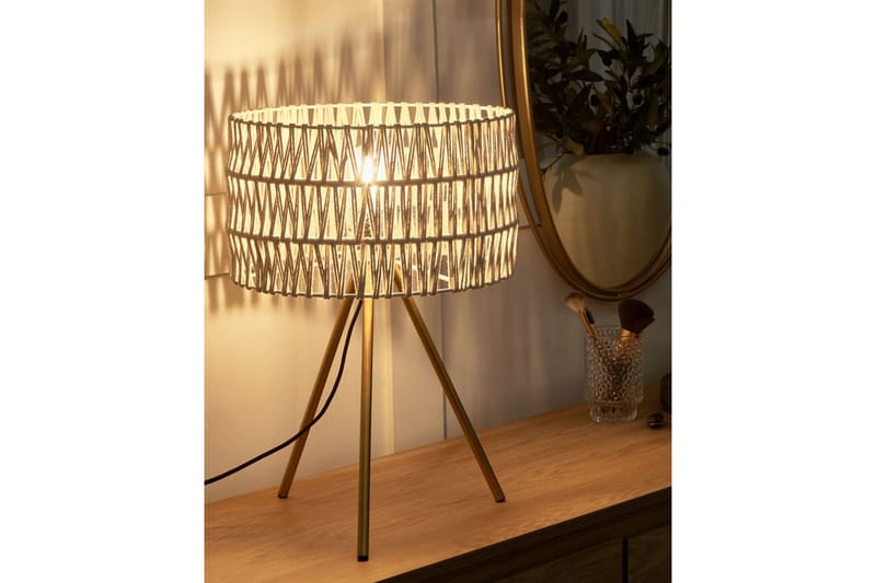 Argentil Bordslampa 50 cm E27 - Guld/Beige - Belysning - Lampor & belysning inomhus - Sovrumslampa - Sänglampa - Sängbordslampa