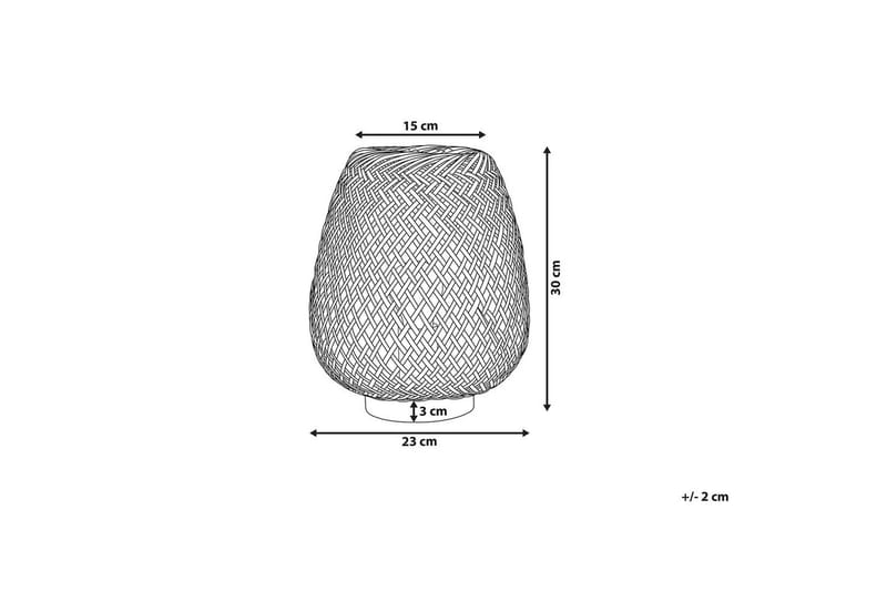 Bomu Bordslampa 30 cm E27 - Ljus trä/Vit - Belysning - Lampor & belysning inomhus - Sovrumslampa - Sänglampa - Sängbordslampa