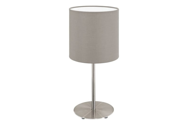 Bordslampa Eglo Pasteri Nickel-Matt Taupe - Grå - Belysning - Lampor & belysning inomhus - Sovrumslampa - Sänglampa - Sängbordslampa