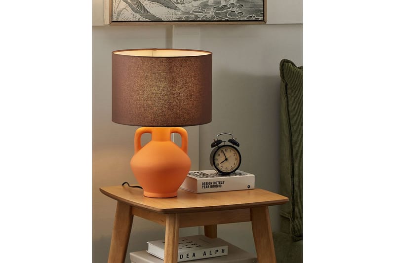 Bralad Bordslampa 46 cm E27 - Orange/Brun - Belysning - Lampor & belysning inomhus - Sovrumslampa - Sänglampa - Sängbordslampa