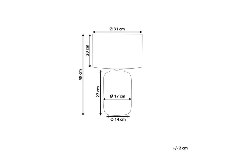 Budelli Bordslampa 49 cm E27 - Mörkblå - Belysning - Lampor & belysning inomhus - Sovrumslampa - Sänglampa - Sängbordslampa