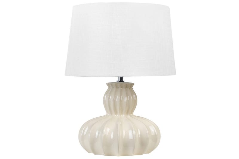 Burgazada Bordslampa 46 cm E27 - Beige/Vit - Belysning - Lampor & belysning inomhus - Sovrumslampa - Sänglampa - Sängbordslampa