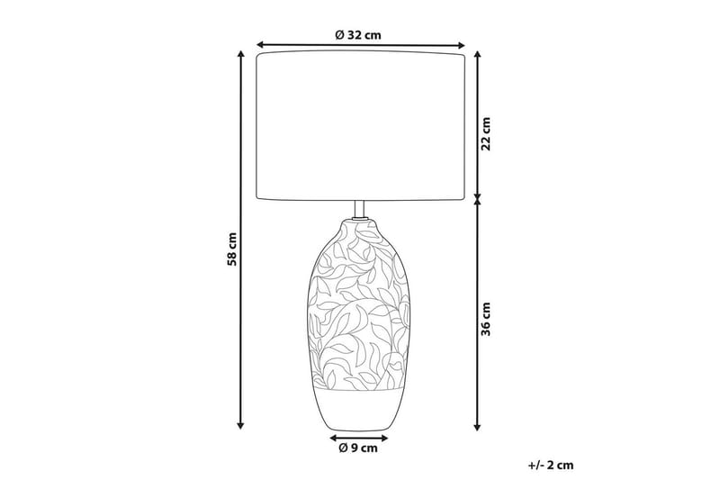 Cominai Bordslampa 58 cm E27 - Flerfärgad - Belysning - Lampor & belysning inomhus - Sovrumslampa - Sänglampa - Sängbordslampa