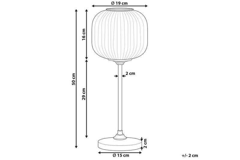 Ereikty Bordslampa 50 cm E27 - Svart - Belysning - Lampor & belysning inomhus - Sovrumslampa - Sänglampa - Sängbordslampa